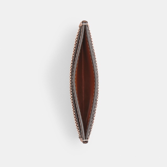 Coach Essential Card Case In Crystal Signature Jacquard - Picture 3 of 3